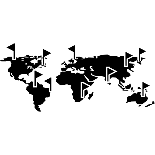 world map flat png