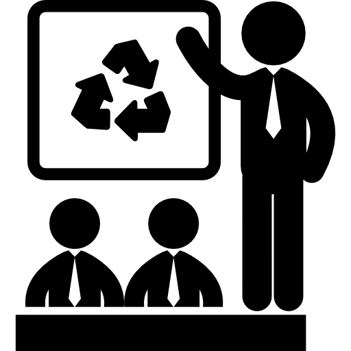 clase ecológica masculina icono gratis