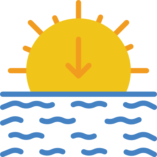 Sunset Basic Miscellany Flat Icon