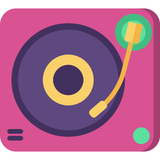 Turntable - Free music icons