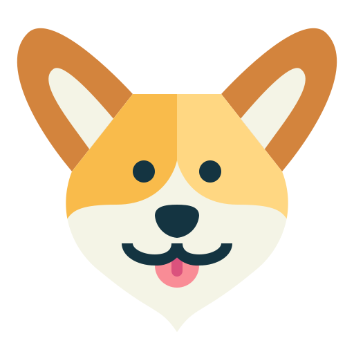 Corgi Smalllikeart Flat icon