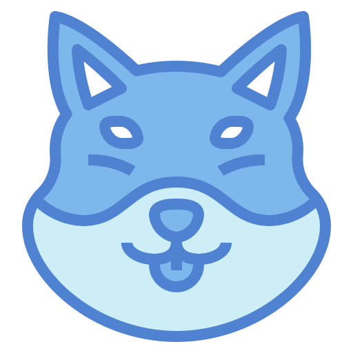 Shiba inu Generic Blue icon