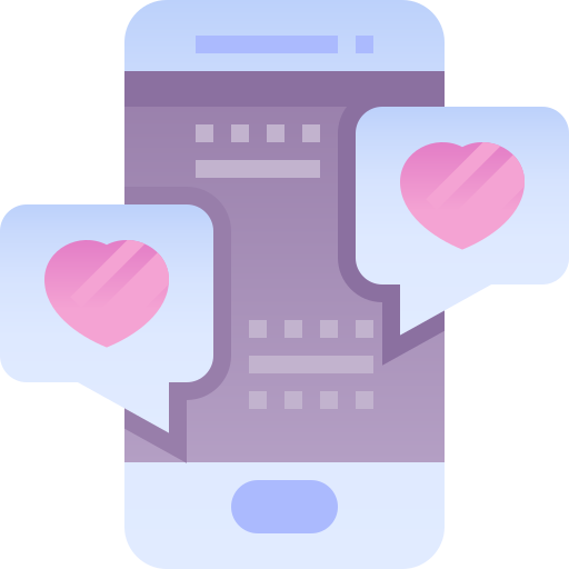 Mobile chat free icon