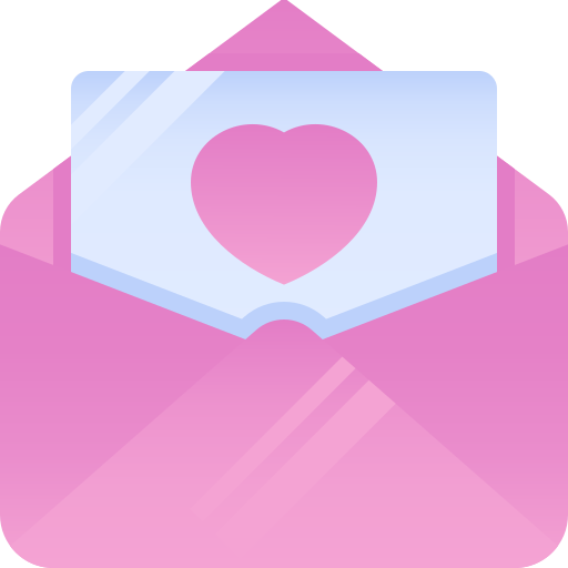 Love letter Pixelmeetup Flat icon