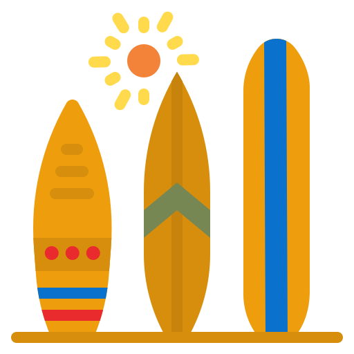 tabla de surf icono gratis