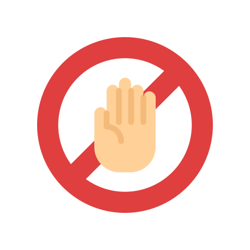 Dont touch free icon Dont touch free icon