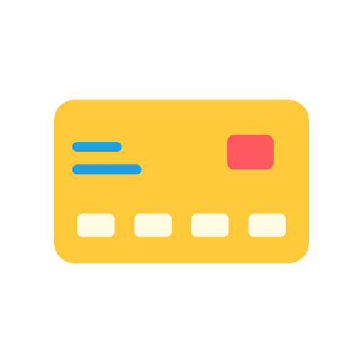 Credit card Good Ware Flat icon