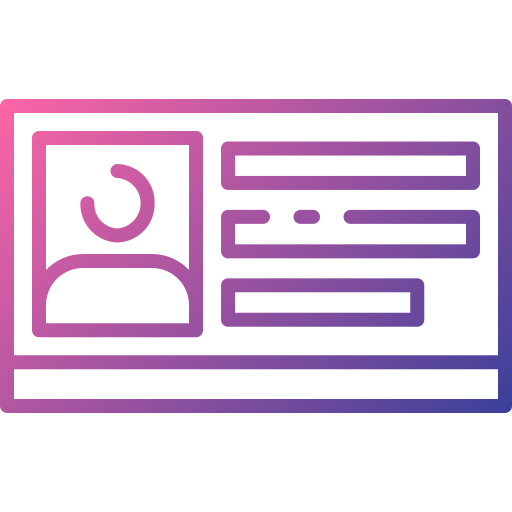 tarjeta de identificación icono gratis