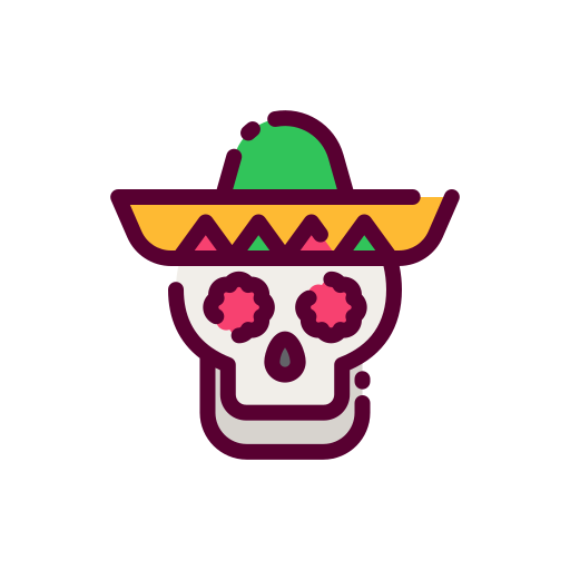 dia de muertos icono gratis