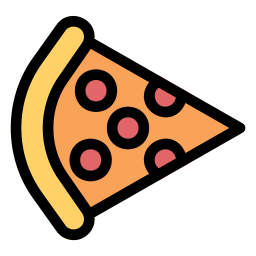 Pizza slice Generic Outline Color icon