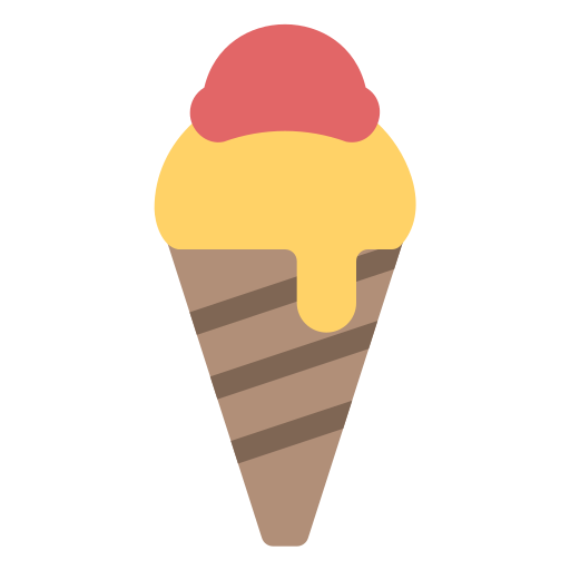 cucurucho de helado icono gratis