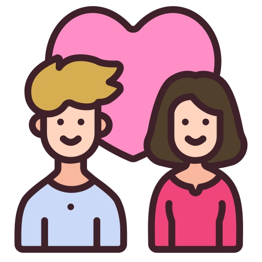 Couple Generic Outline Color icon