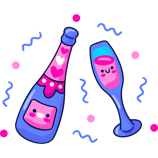 Drinking free sticker Drinking free sticker
