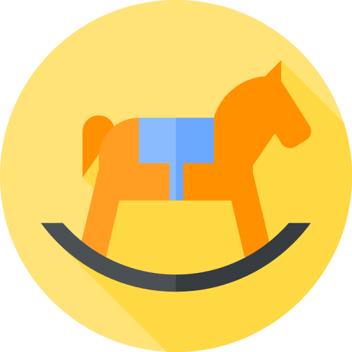 caballo mecedora icono gratis