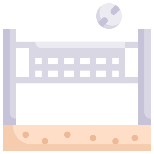 Beach Volleyball Generic Flat Icon