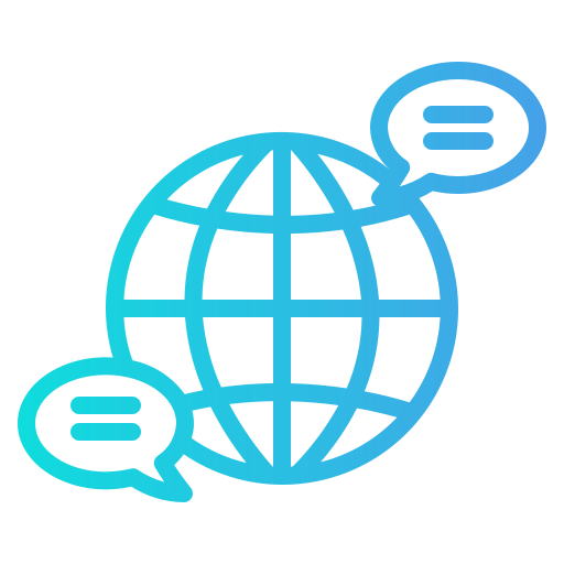 Global communication Generic Gradient icon