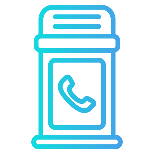 cabina de teléfono icono gratis
