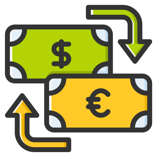 Money exchange Generic Color Omission icon