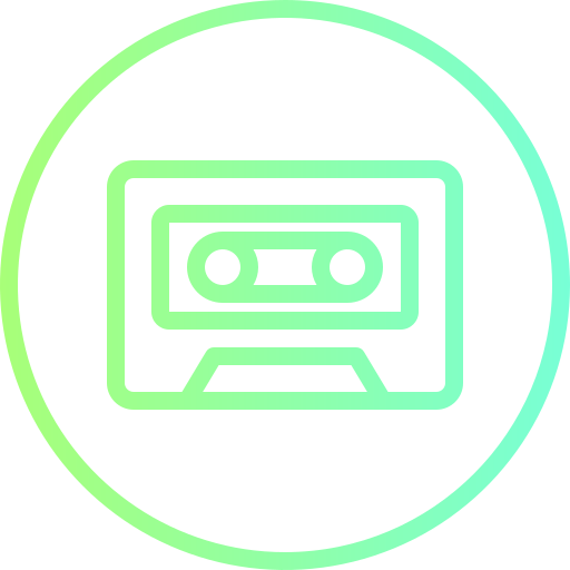 Cassette Generic Gradient icon