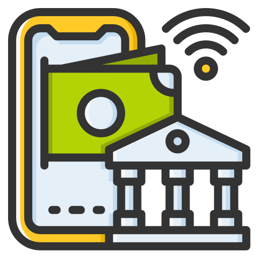 Mobile banking free icon