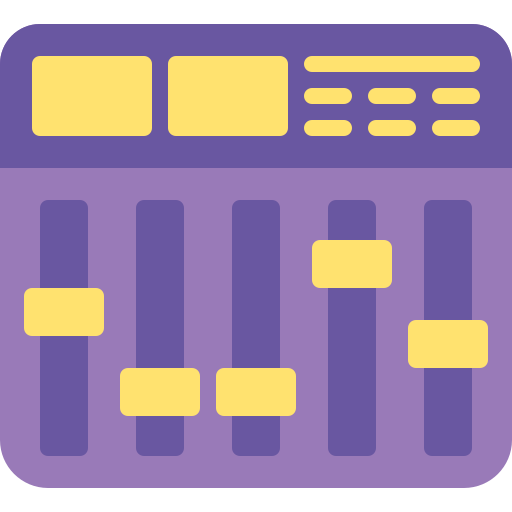 Sound mixer free icon Sound mixer free icon