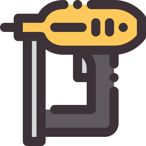 Pistola de clavos - Iconos gratis de construcción y herramientas