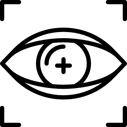 escaneo de ojos icono gratis