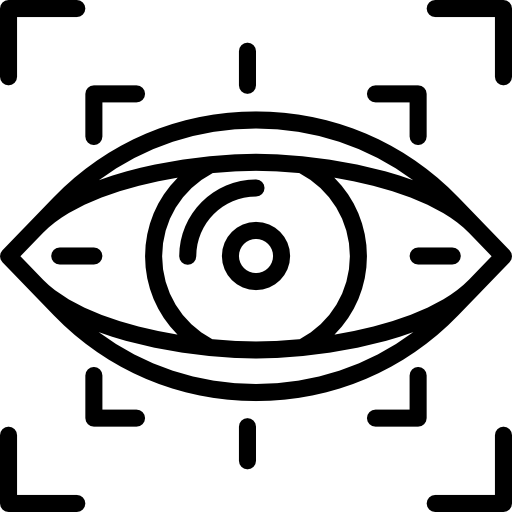 escaneo de ojos icono gratis