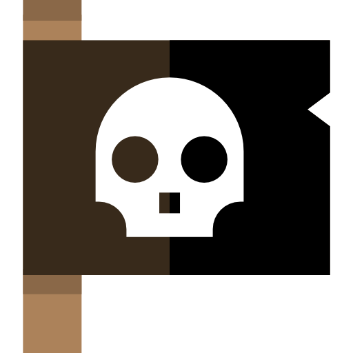 bandera pirata icono gratis