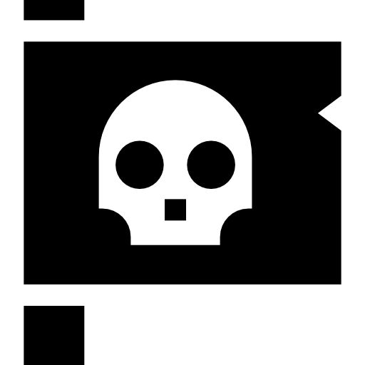 bandera pirata icono gratis