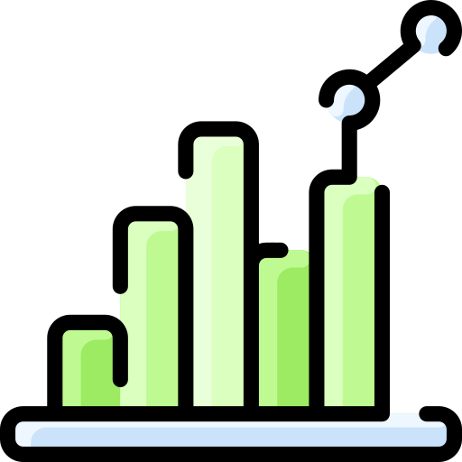 gráfico de barras icono gratis