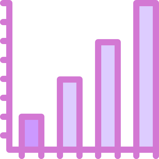 gráfico de barras icono gratis