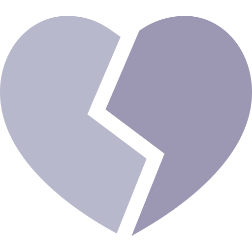 Broken heart free icon Broken heart free icon