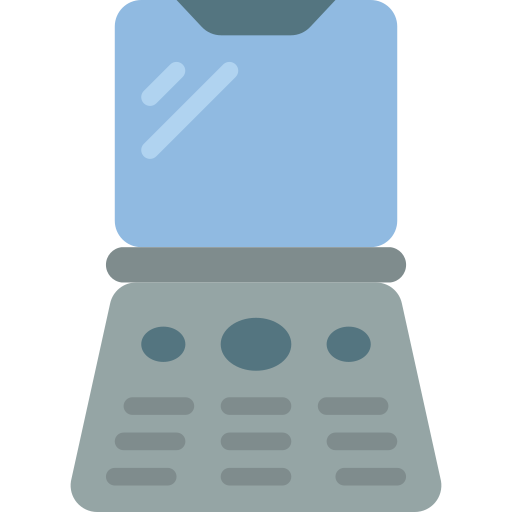 teléfono plegable icono gratis