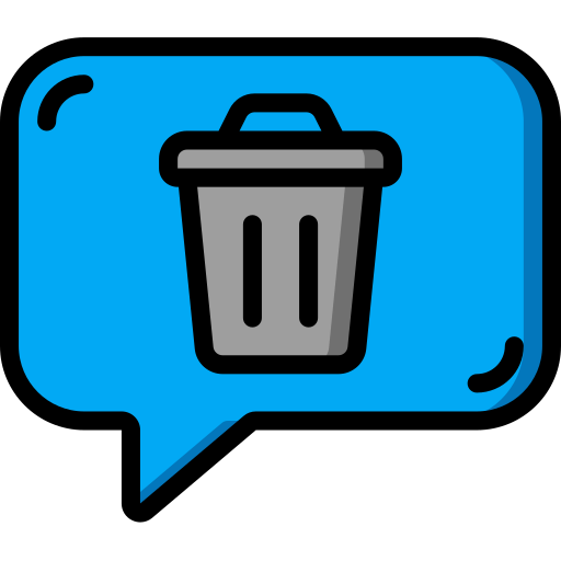 Delete message - Free communications icons