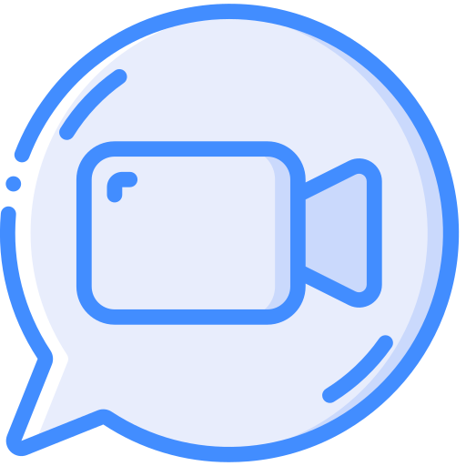 chat de video icono gratis