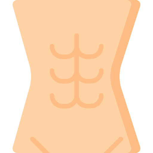 abdominales icono gratis