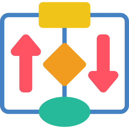 diagrama de flujo icono gratis