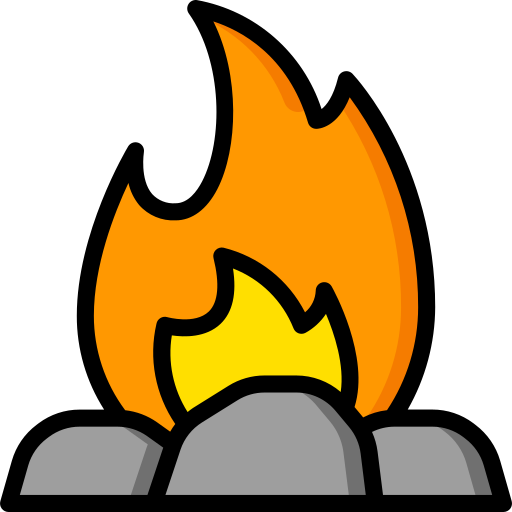 Firepit Basic Miscellany Lineal Color icon