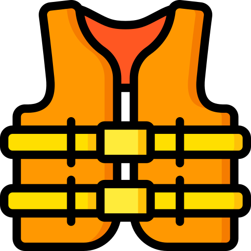 Life jacket Basic Miscellany Lineal Color icon