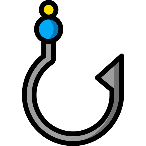 Рыболовный крючок бесплатно иконка