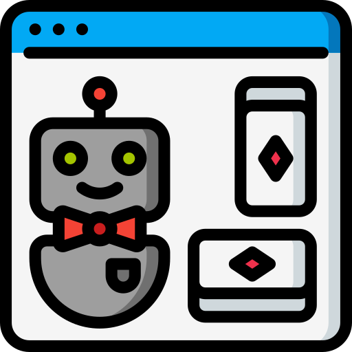 juegos de azar en línea icono gratis