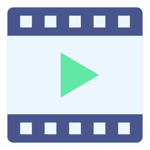 reproductor de video icono gratis