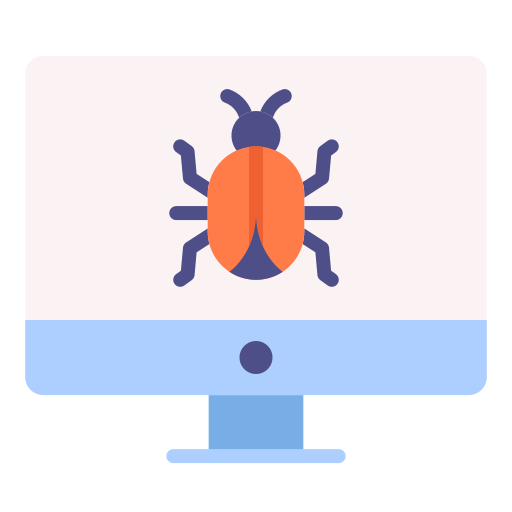 software malicioso icono gratis