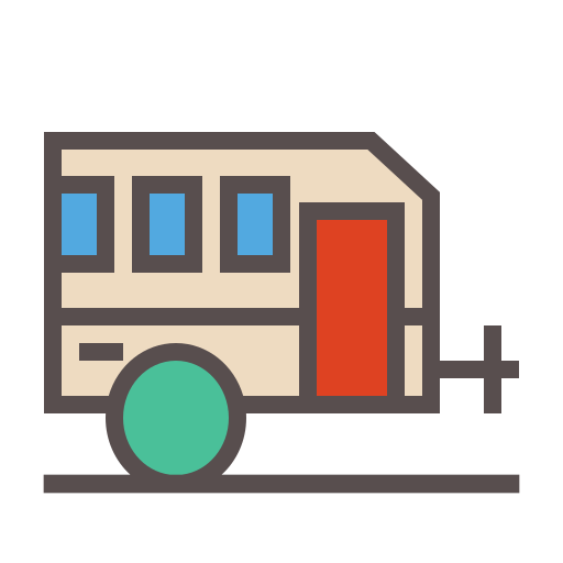 Caravan Generic Outline Color icon