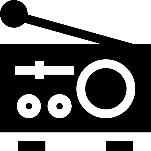 Radio Basic Straight Filled icon