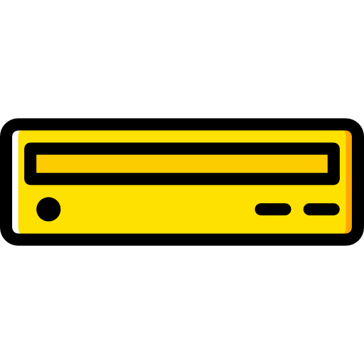 Yellow dvd icon - Free yellow dvd icons