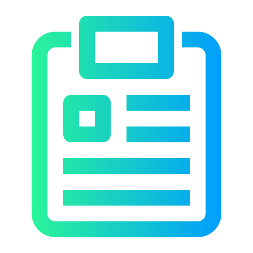 Clipboard Generic Gradient icon