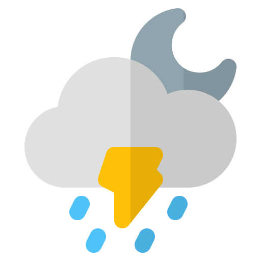 Thunderstorm Generic Flat icon