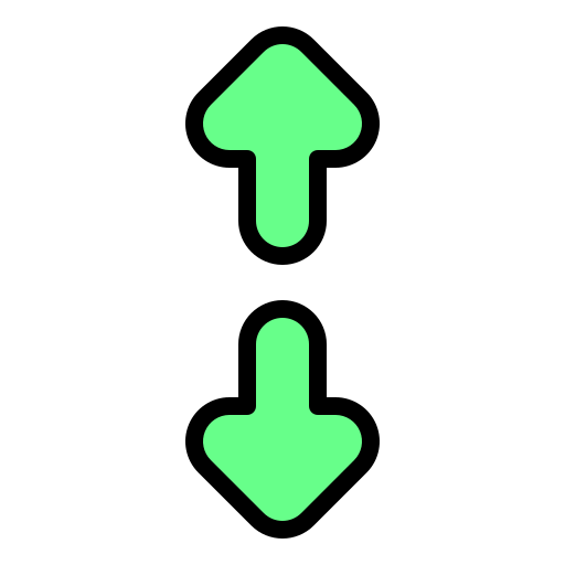 Opposite arrows free icon